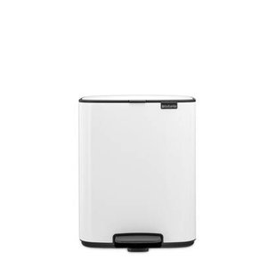 Brabantia Bo Pedaalemmer 12L, kunststof binnenemmer - White