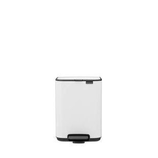 Brabantia Bo Pedaalemmer 4L, kunststof binnenemmer - White