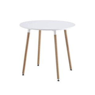 sweeek - Ronde eettafel Scandinavisch hout 2 plaatsen