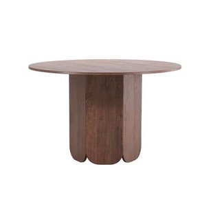 Fjôrd - Eettafel Rond - Donkerbruin - 120x120x75cm - Tekla