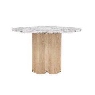 Fjôrd - Eettafel Rond - Lichtgrijs - 120x120x75cm - Tekla