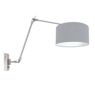 Steinhauer - wandlamp - Prestige Chic - staal - linnen metaal -