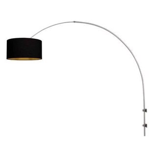 Steinhauer - wandlamp - Sparkled Light - staal - linnen metaal - E27