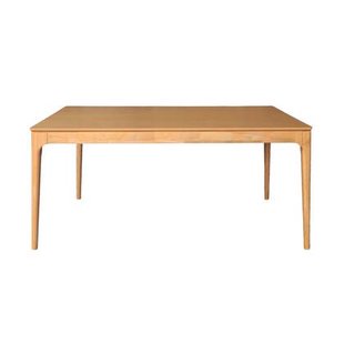 sweeek - Rechthoekige eettafel van rubberhout en essenfineer 6