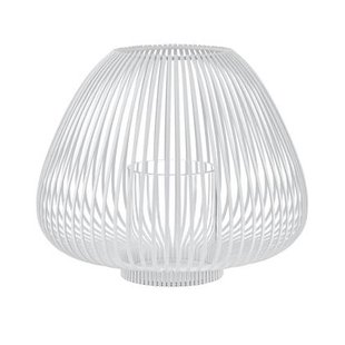 Lyva Lantaarn White Medium | Wit | Staal