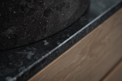 Afdekblad Loutro Marmer Glans Antraciet 100x140 cm