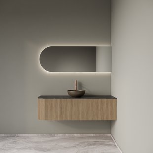 Badkamermeubelset Gliss Design Alluro 140 cm Rechts Mist