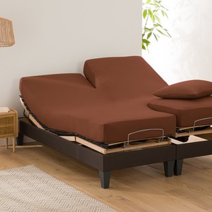 Effen hoeslaken in bio katoen, verstelbare bedbodem, Scenario