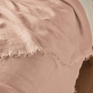 Beddensprei in gewassen linnen, Linange