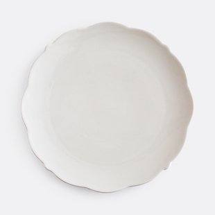 Set van 4 platte borden in porselein, Hirène