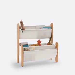 Étagère met opbergvakken in stof, Nadéon