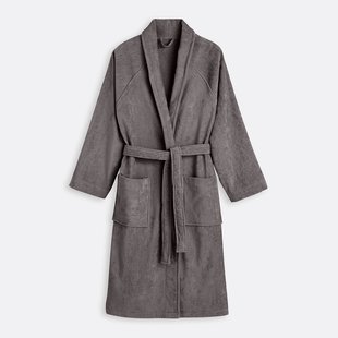 Badjas met sjaalkraag, in fluweel 450g/m², Trizie