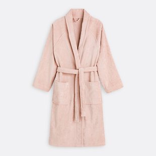 Badjas met sjaalkraag, in fluweel 450g/m², Trizie