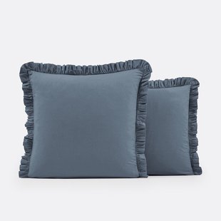 Kussensloop in gewassen katoen met volant, voor kinderen