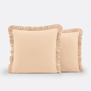 Kussensloop in gewassen katoen met volant, voor kinderen