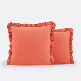 Kussensloop in gewassen katoen met volant, voor kinderen