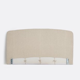 Gevormde hoes in gewassen linnen voor hoofdbord, Abella