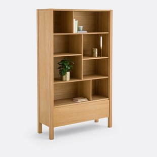 Boekenkast van eiken en eiken fineer, Adelita