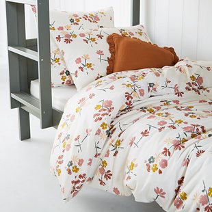 Dekbedovertrek in katoenen flanel, Rosine