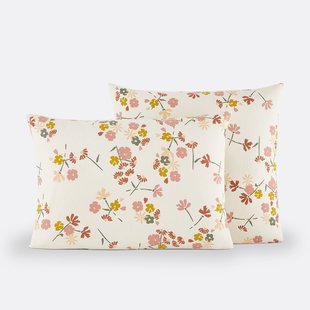 Kussensloop in katoenen flanel, Rosine