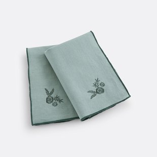 Set van 2 servetten in katoen/linnen, Maryse