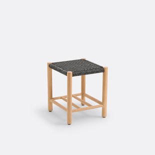 Kruk in teak en geweven hars, Jalek