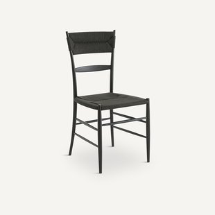 Stoel in massief eik en papiertouw, Galia