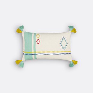 Rechthoekige kussenhoes in katoen, Sajia