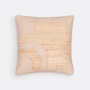 Kussenhoes 50 x 50 cm jute/wol, Arabica