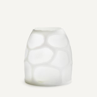 Vaas in mat glas, H20 cm, Arca