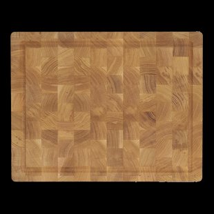 Nordwik Nordwik snijplank van kopshout met sapgeul 36x46 cm Eikenhout