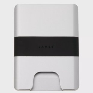 The James Brand The Lowe ES217995-10 Silver + Black, portemonnee