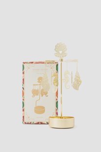 Gouden waxinelichthouder met schelpjes