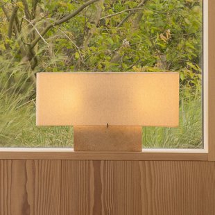 Audo Copenhagen Audo tafellamp Nonna, travertijn-/zandkleurig, hoogte 30 cm