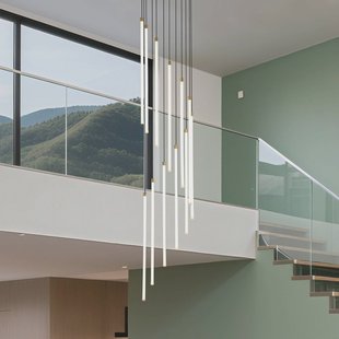 Searchlight LED hanglamp Flare, messingkleurig, Ø 35 cm, CCT, 12-lamps.