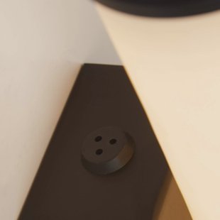 Searchlight LED badkamer wandlamp Wales zwart/gemarmerd 35 cm staal/hars