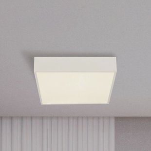 Searchlight LED badkamer plafondlamp Zeus, wit, lengte 30 cm, metaal