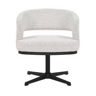 Bronx71 Draaifauteuil Gino gemêleerde stof beige