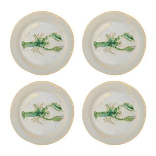 Bloomingville Hadden Ontbijtbord 4 st. - Ø 21 cm - Kreeft