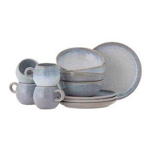 Bloomingville Paula Ontbijt Serviesset 12-delig - Blauw