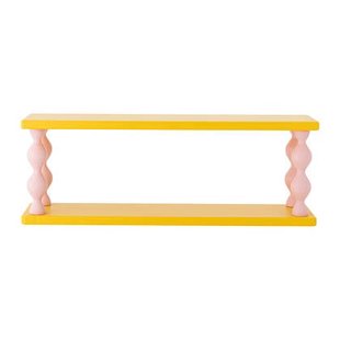Bloomingville Bibiola Wandplank B 60 cm - Geel / Roze