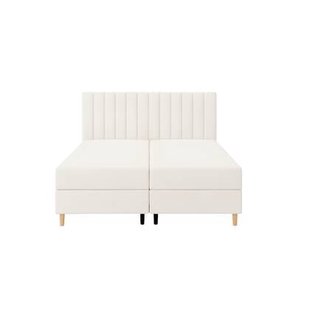 by fonQ Pazara Boxspring met Opbergruimte 180 x 200 cm - Ivoor / Naturel