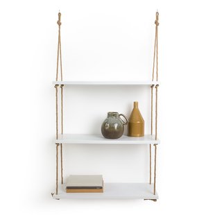 Wandplanken in MDF en sisal L60cm, Mareo