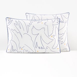 Kussensloop in perkalkatoen, Pomaline