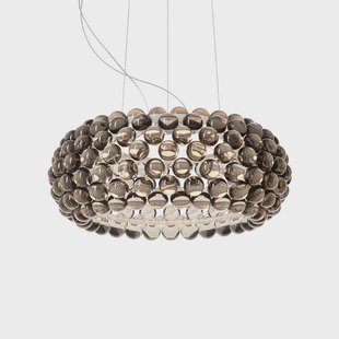 Caboche Plus media hanglamp R7s, grijs Foscarini - Woonkamer - Designer - Kunststof - 1 lamp