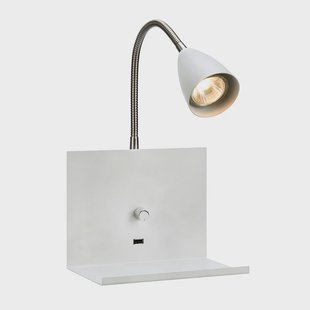 Logi Wandlamp Wit Markslöjd - Slaapkamer - Modern - Metaal - 1 lamp