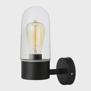 Markslöjd - Zen Buiten Wandlamp Black/Clear Ip44