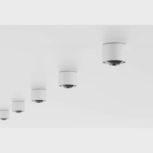 LOOM DESIGN LED plafondlamp Air, wit, aluminium, Ø 10 cm