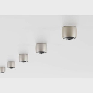 LOOM DESIGN LED plafondlamp Air, grijs, aluminium, Ø 10 cm