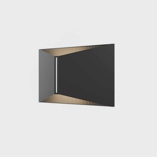 LOOM DESIGN LED buiten wandlamp X, zwart, IP65, aluminium